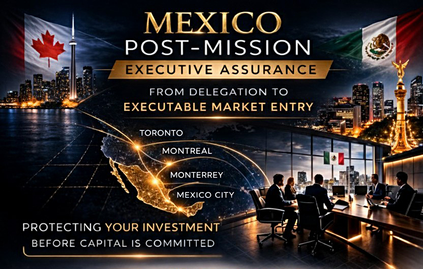 Mexico Post-Mission Executive Assurance infographic