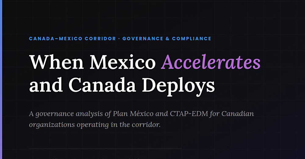 Governance analysis of Plan México and CTAP-EDM